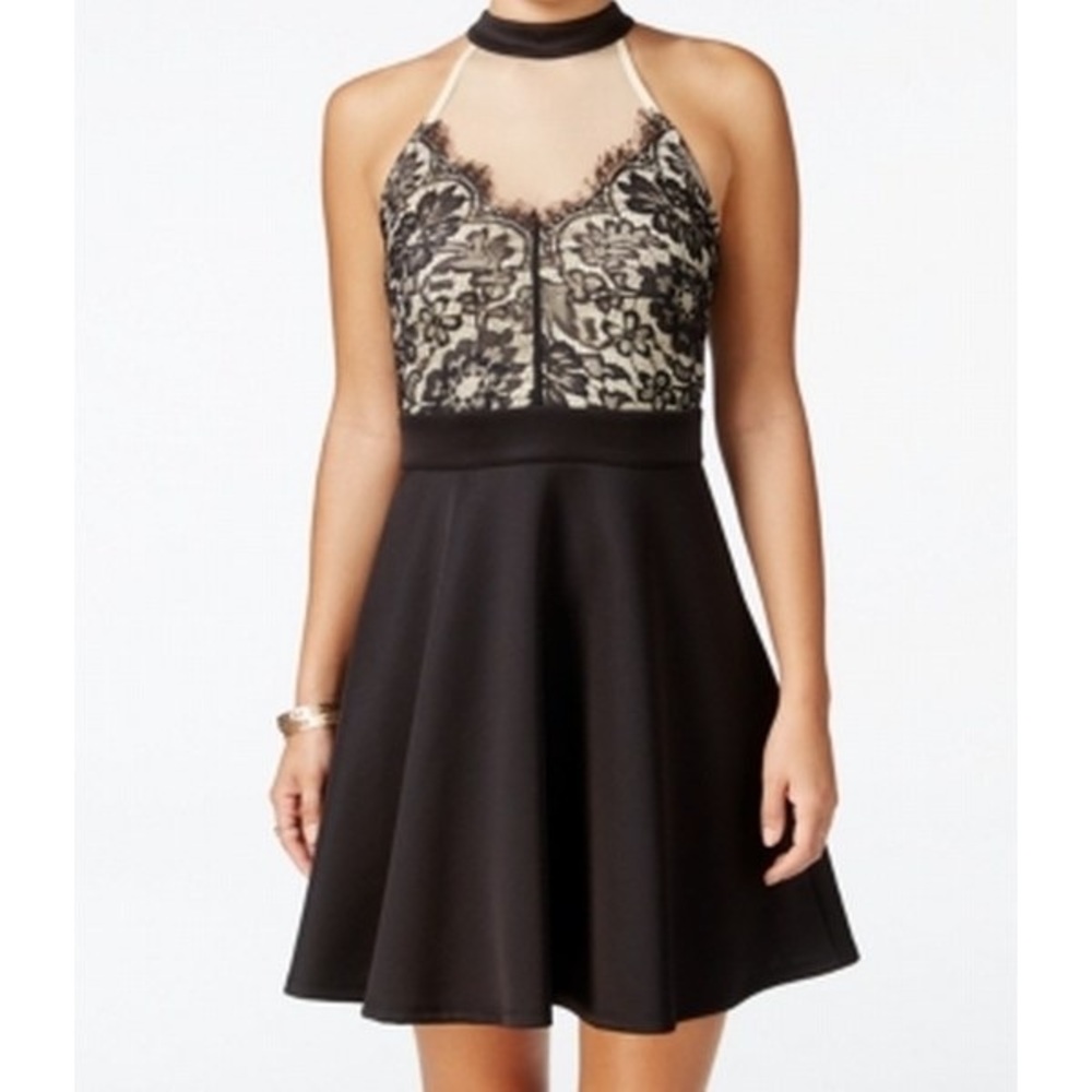 Short, formal, black cocktail dress
